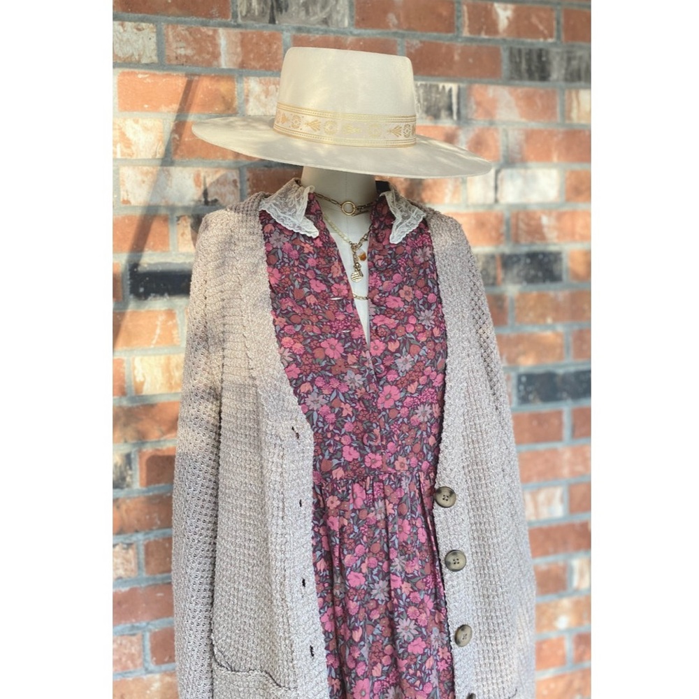 Vintage Laura Ashley Floral Boho Lace Button Up Maxi Dress ✨ Final Price ✨ - Picture 7 of 12